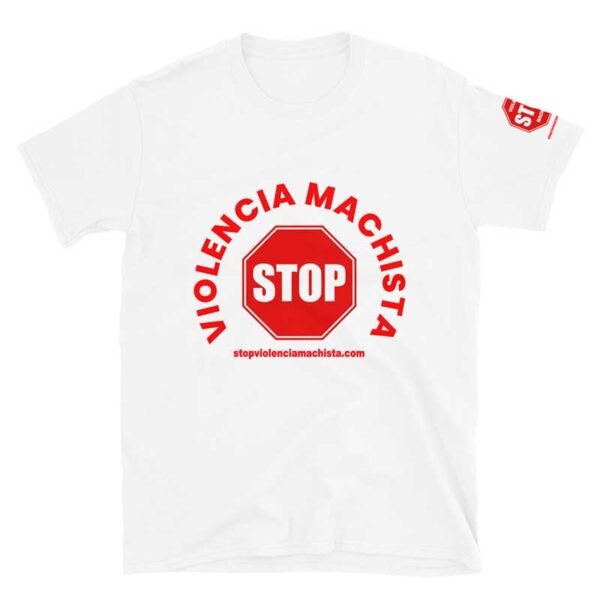 Camiseta de manga corta unisex blanca - Impresión extra en manga izquierda. - Imagen 2