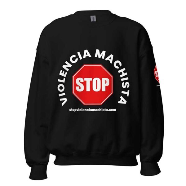 Sudadera negra - Impresión extra en manga izquierda. - Imagen 2