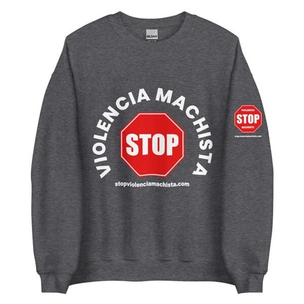 Sudadera gris - Impresión extra en manga izquierda. - Imagen 2