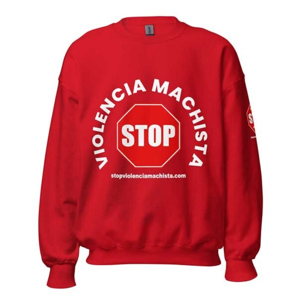 Sudadera roja - Impresión extra en manga izquierda. - Imagen 2