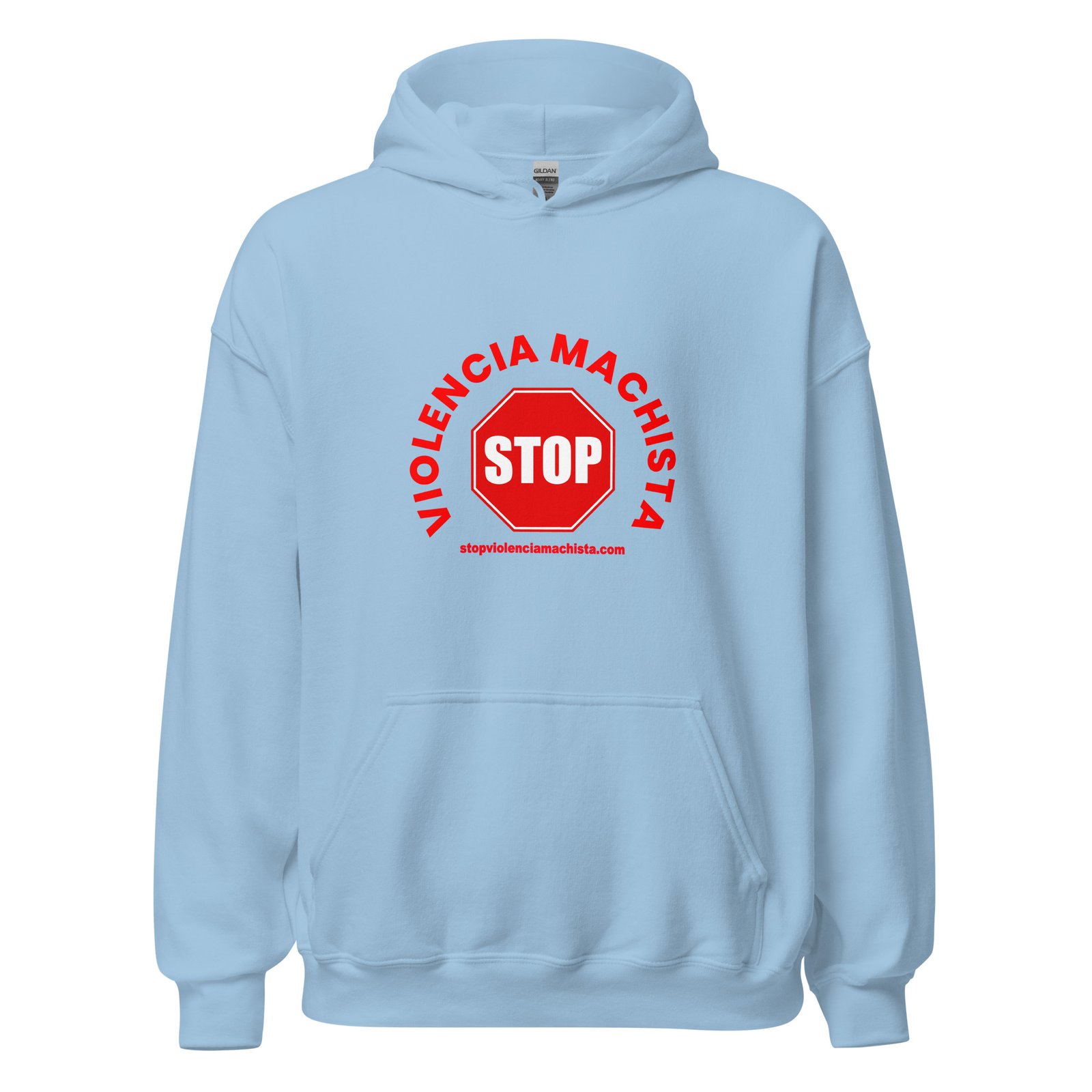 Sudadera con capucha azul claro. Envío incluido. - Imagen 2