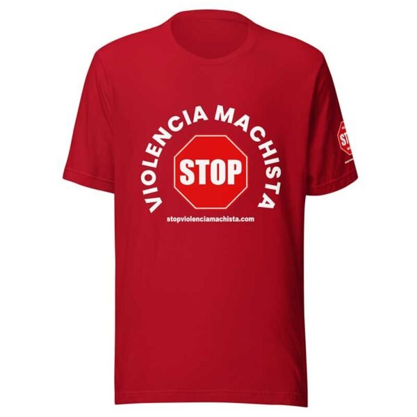 Camiseta de manga corta unisex rojo - Luxe - Impresión extra en manga izquierda. - Imagen 2