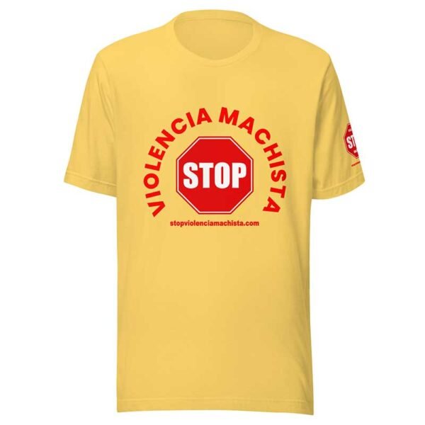 Camiseta de manga corta unisex amarilla - Luxe - Impresión extra en manga izquierda. - Imagen 2